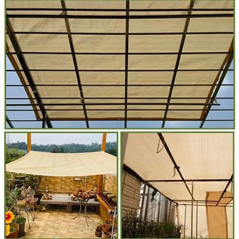 Filet d'ombrage en HDPE beige