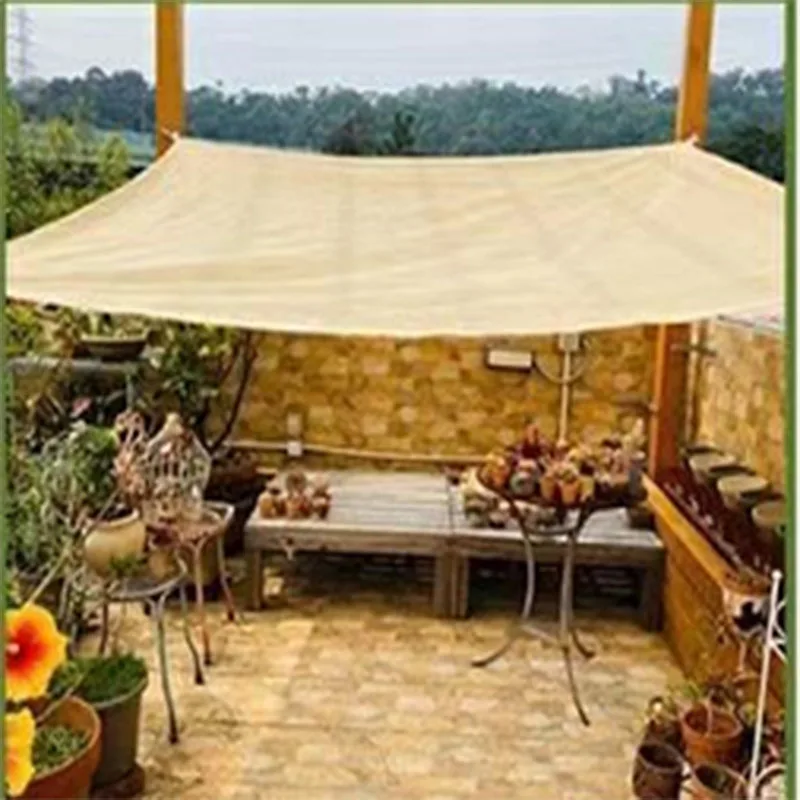 Filet d'ombrage en HDPE beige