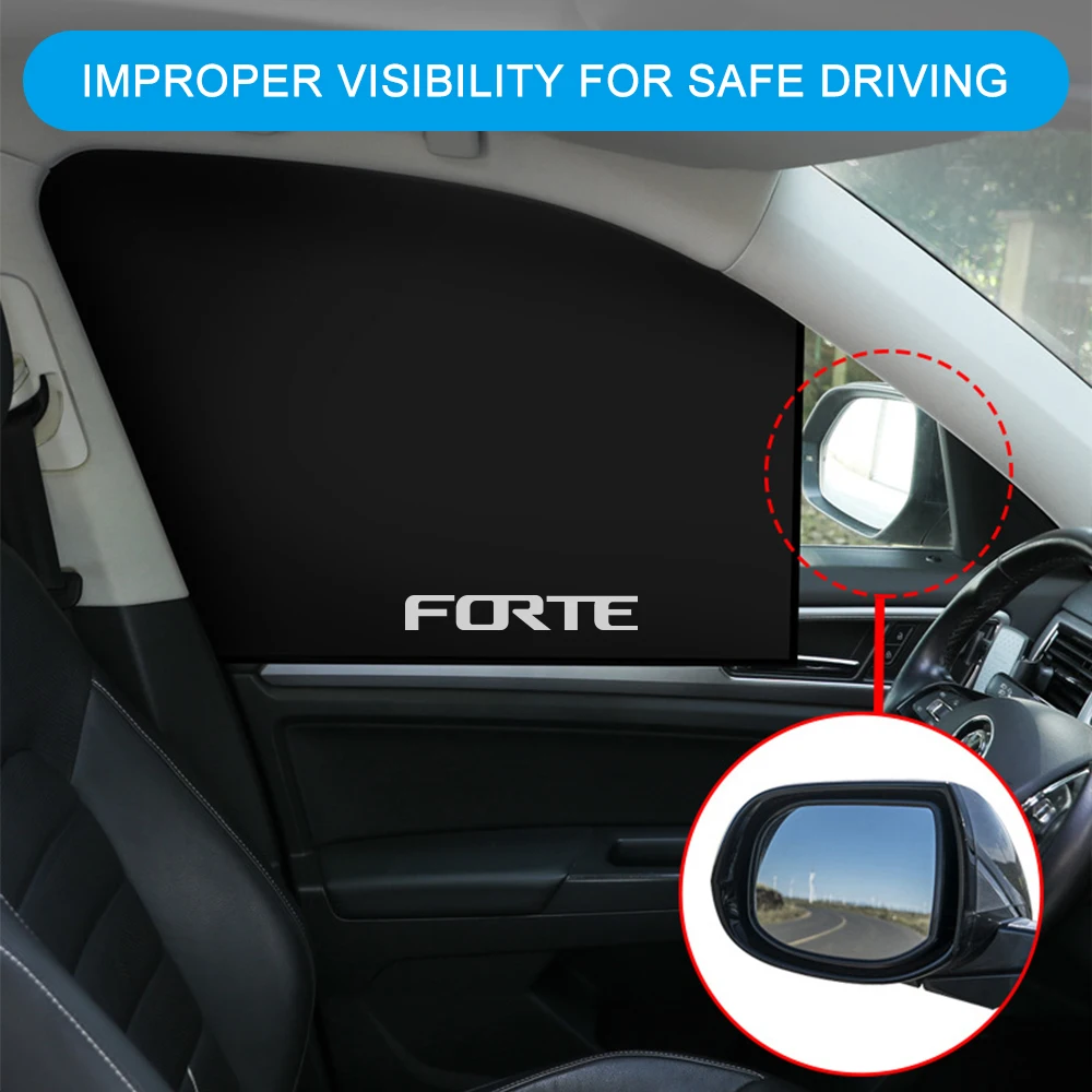 Rideau Magnétique Pare-Soleil pour Vitres Latérales de Voiture