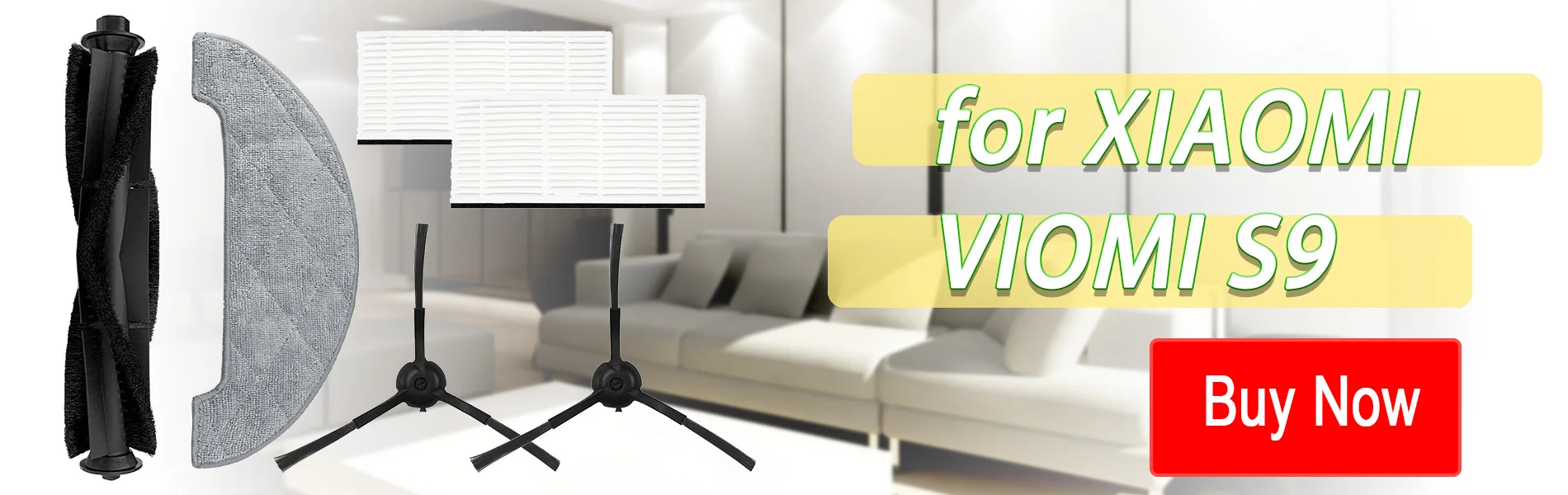 Sacs de poussière pour aspirateur Robot VIOMI S9