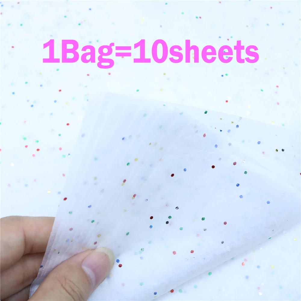 Papier de soie pailleté