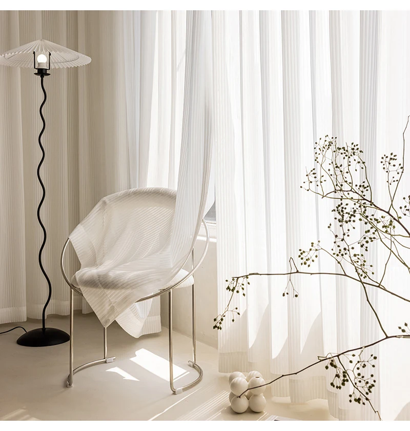 rideau en tulle