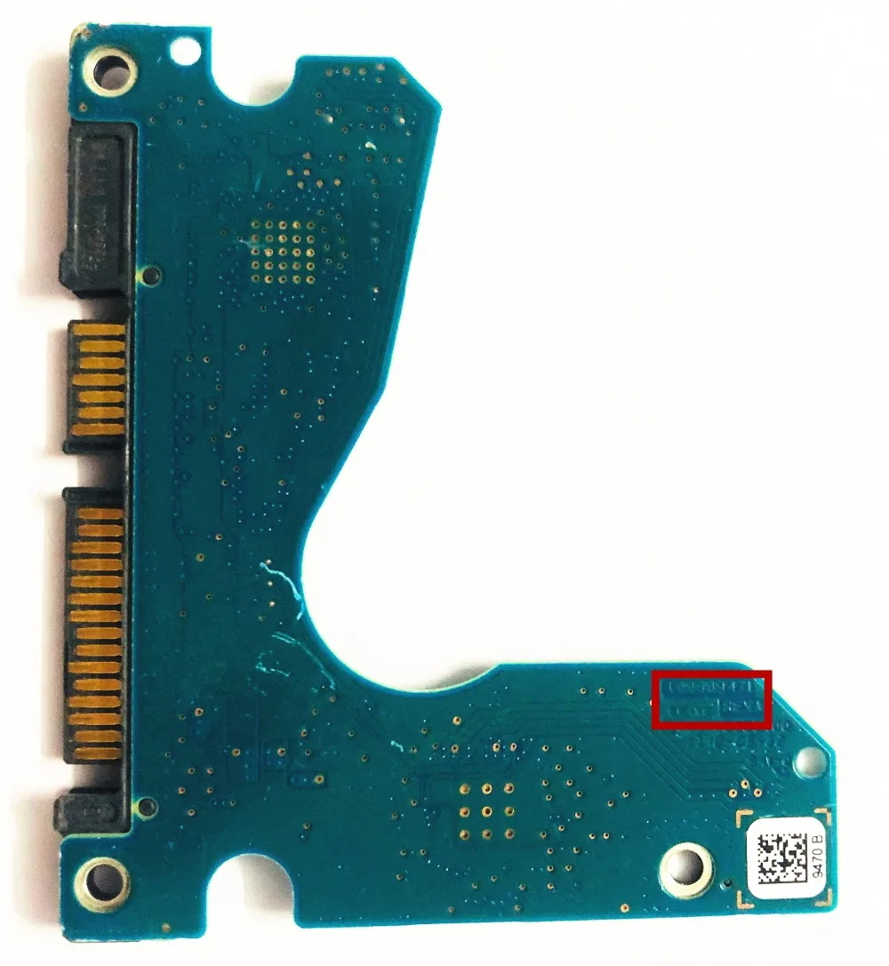 Position du numéro pcb