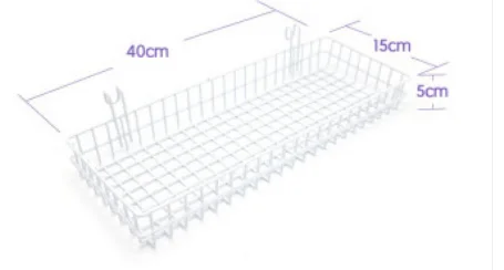 Étagère de supermarché en maille de fer à grille métallique