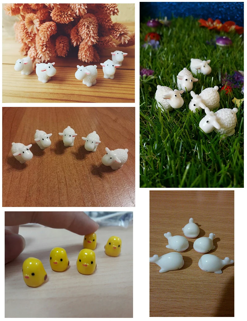 Mini Figurines de jardin féerique, 5 pièces