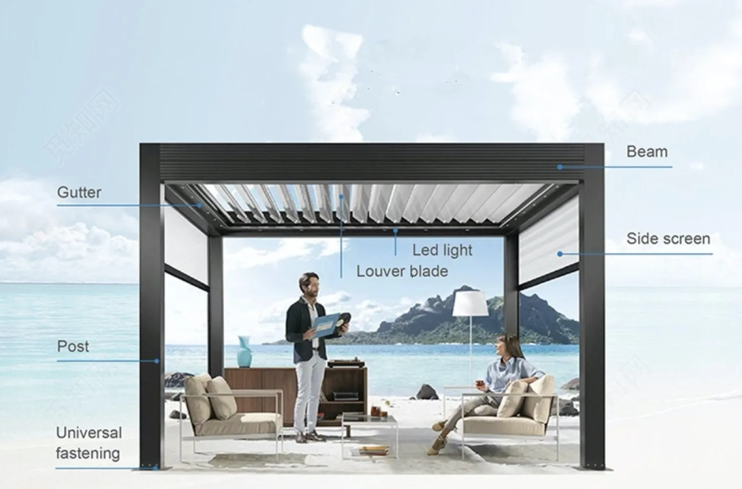 Pergola avec fonction personnalisée