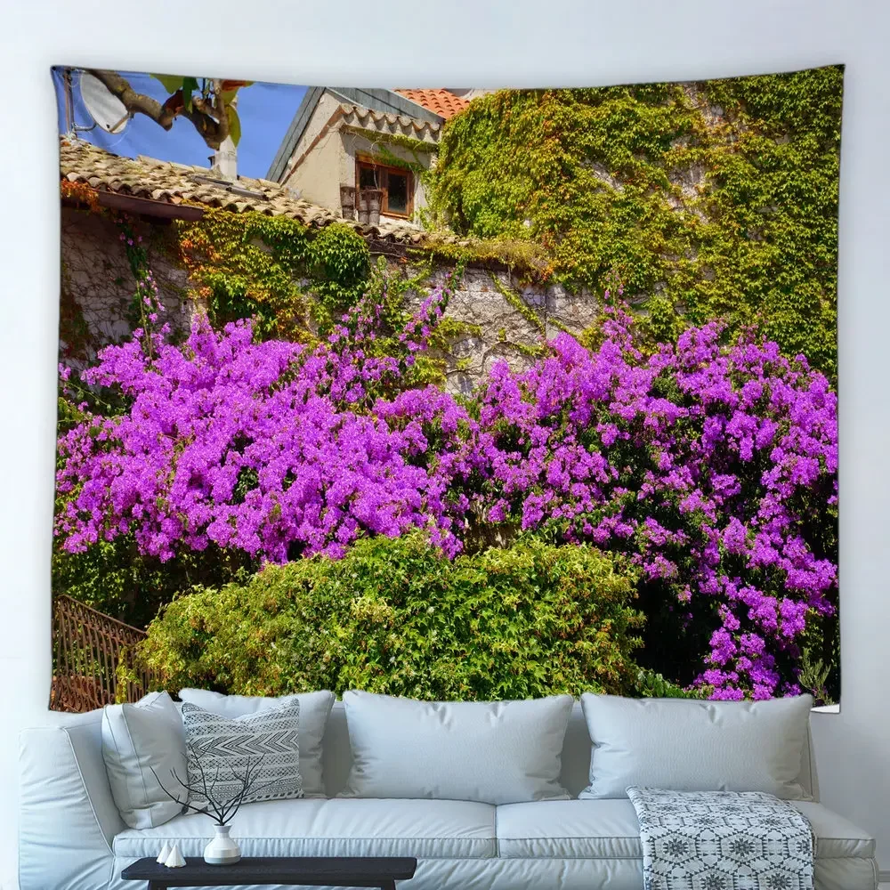 Tapisserie de paysage de jardin et de parc