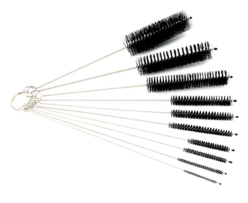 Ensemble de brosses à cheveux souples en acier inoxydable