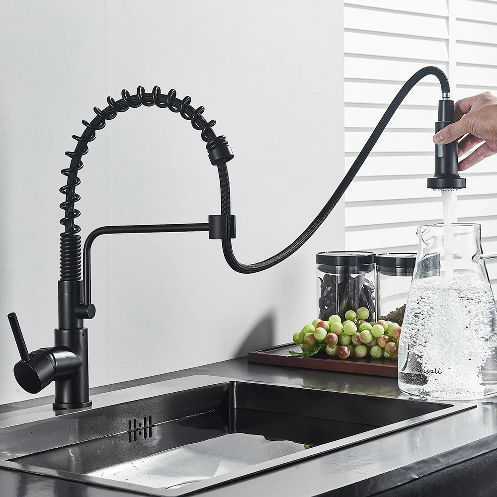 Robinet mitigeur de cuisine à retrait