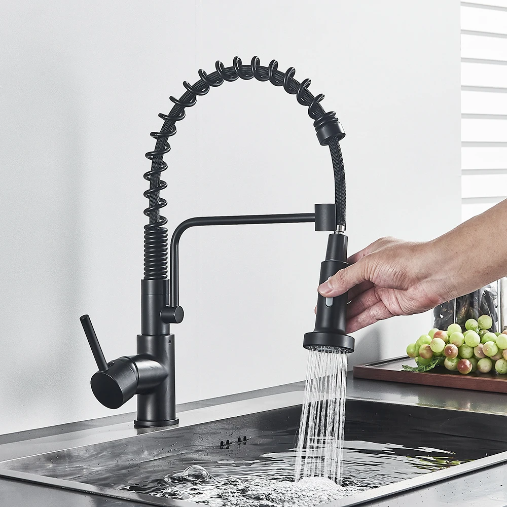 Robinet mitigeur de cuisine à retrait