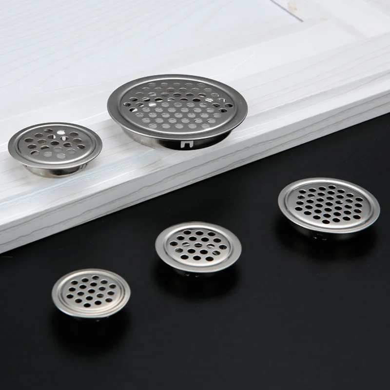 Grille d'aération ronde pour armoire