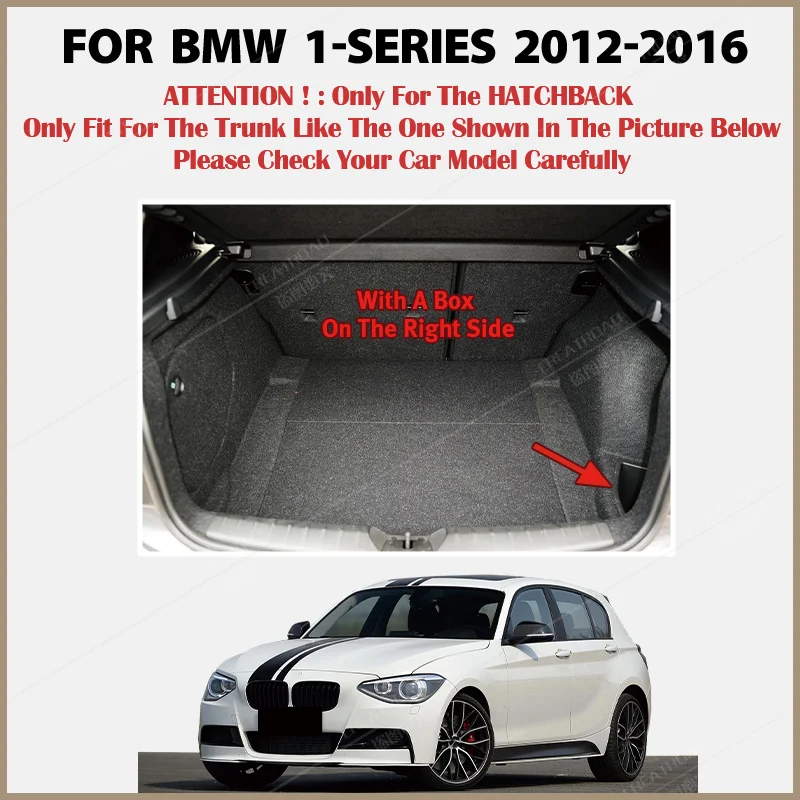 Coffre de BMW série 1 à hayon avec boîte