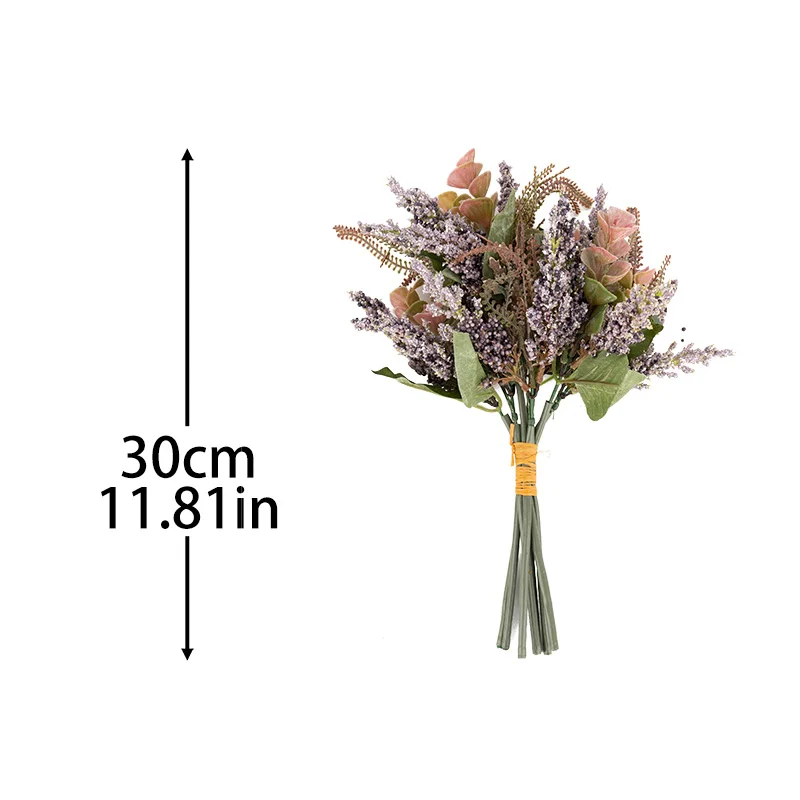 Bouquet de plantes artificielles en mousse d'eucalyptus