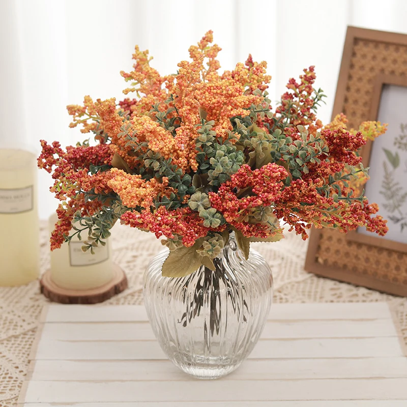 Fleur artificielle en mousse de Provence rose