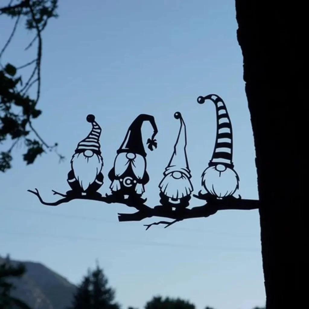 Silhouette Métal Jardin