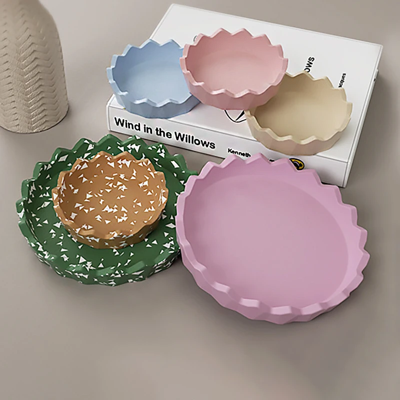 Moule En Silicone Pour Résine époxy - Plateau, Pot De Fleurs, Bougeoir, Design Rayé, Dimensions 8 X 2,7 Pouces, Résistant à La Chaleur