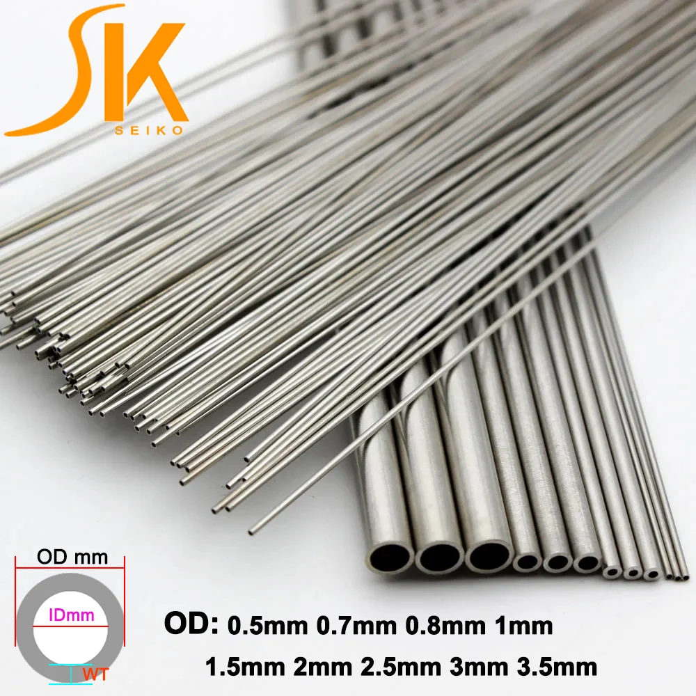 Tube Capillaire Acier Inox 304 – Diamètre 2 Mm, épaisseur 0,25 Mm, Longueur 250 Mm (lot De 2) – Pour Instrumentation, électronique