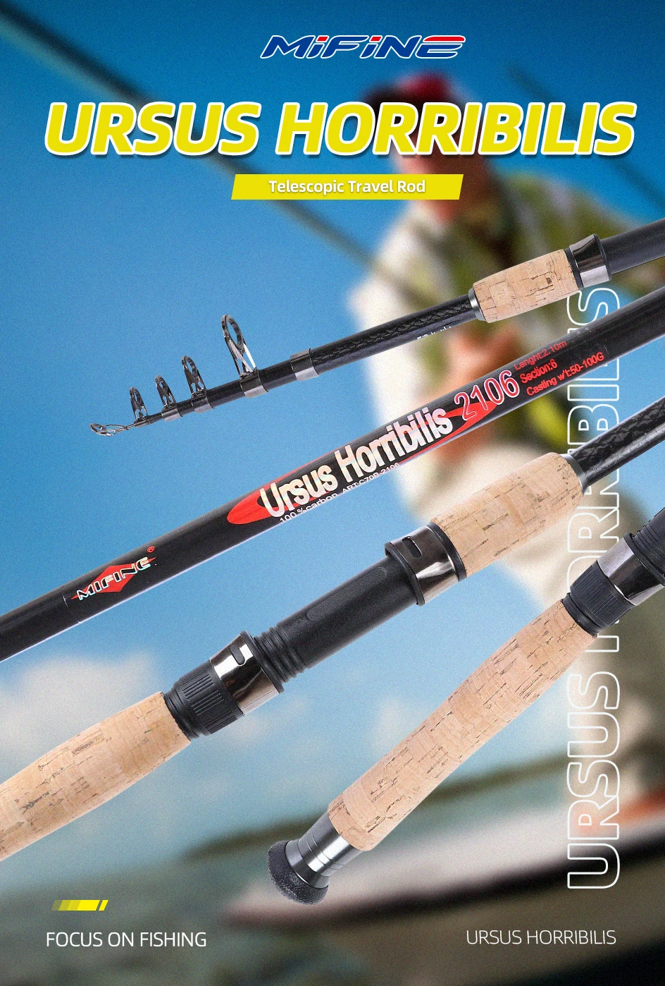 Leurre de pêche télescopique