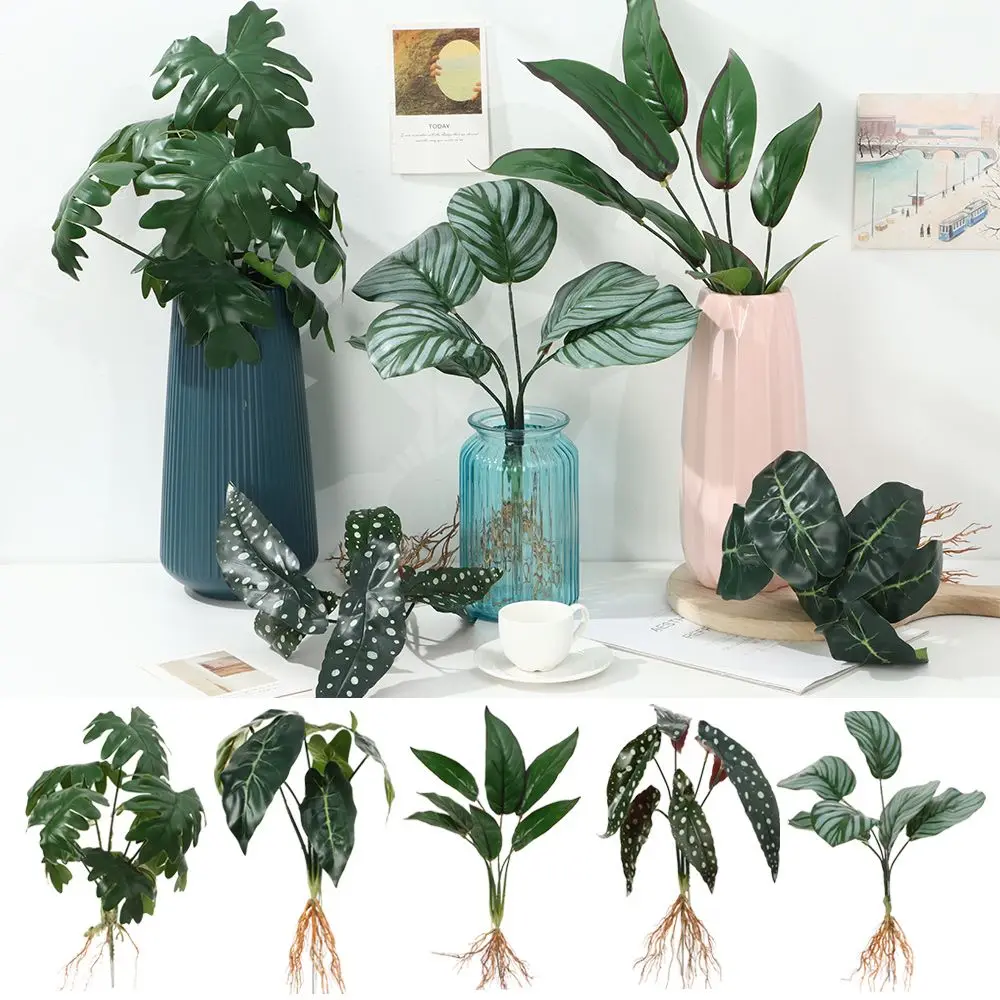 Plantes hydroponiques artificielles avec racine