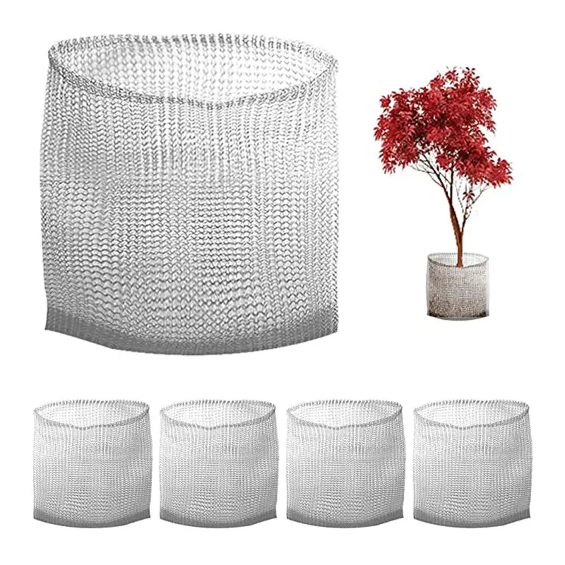 Paniers métalliques en maille pour protection des racines